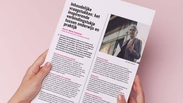 Artikel: Het inspirerende verbindingstukje tussen onderwijs en praktijk